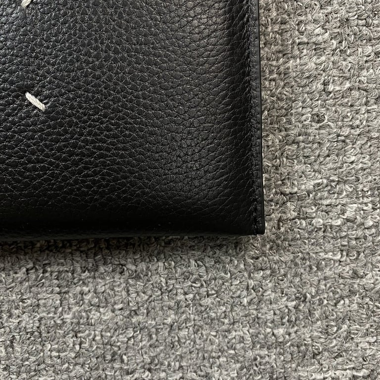Maison Margiela Four-Stitch Leather Wallet Black - 3