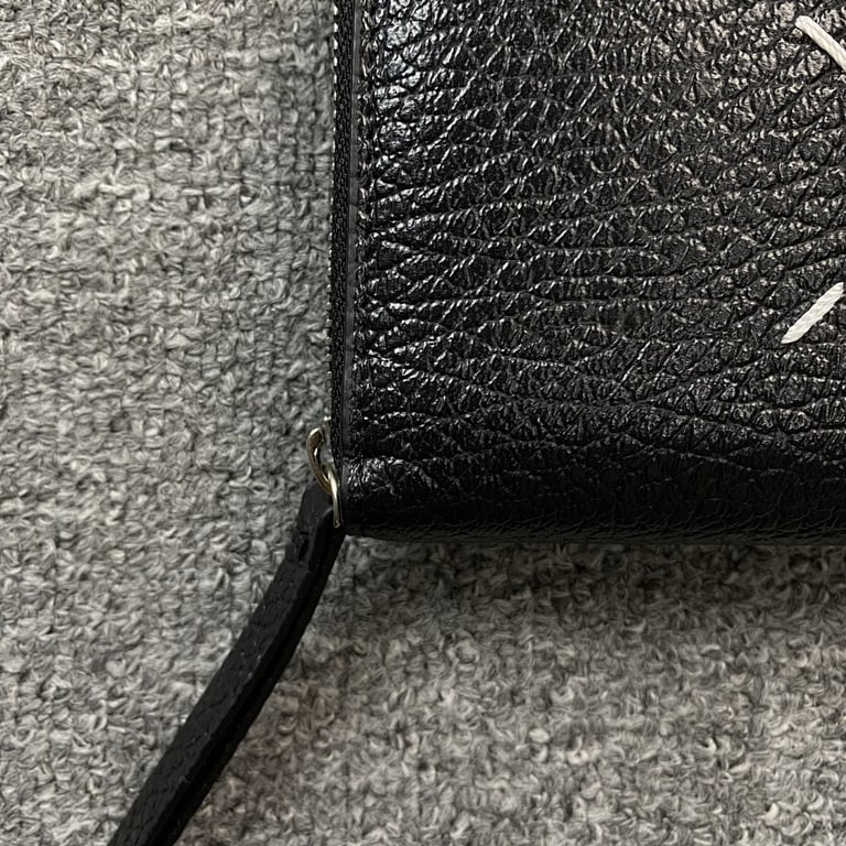 Maison Margiela Four-Stitch Zip Wallet Black - 2