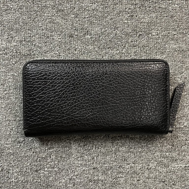 Maison Margiela Four-Stitch Zip Wallet Black - 4