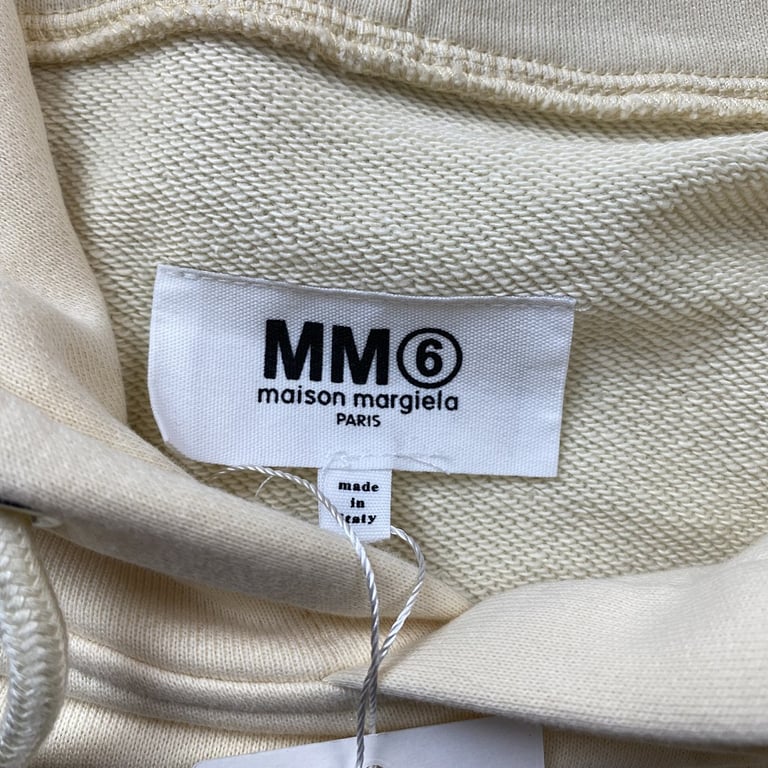 Maison Margiela MM6 Numeric Hoodie Cream - 4