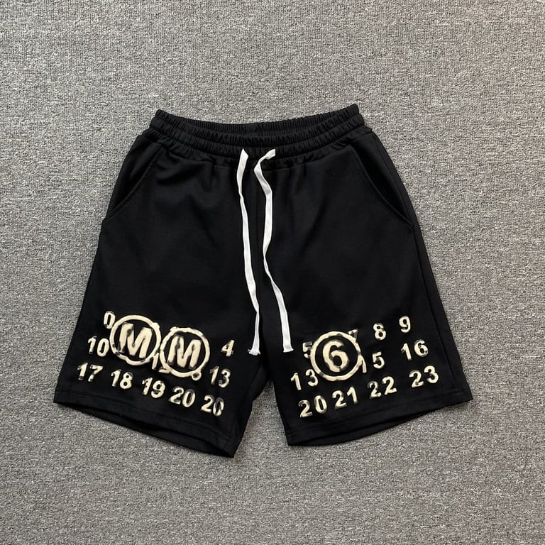 MM6 Maison Margiela Numeric Logo Shorts - 3