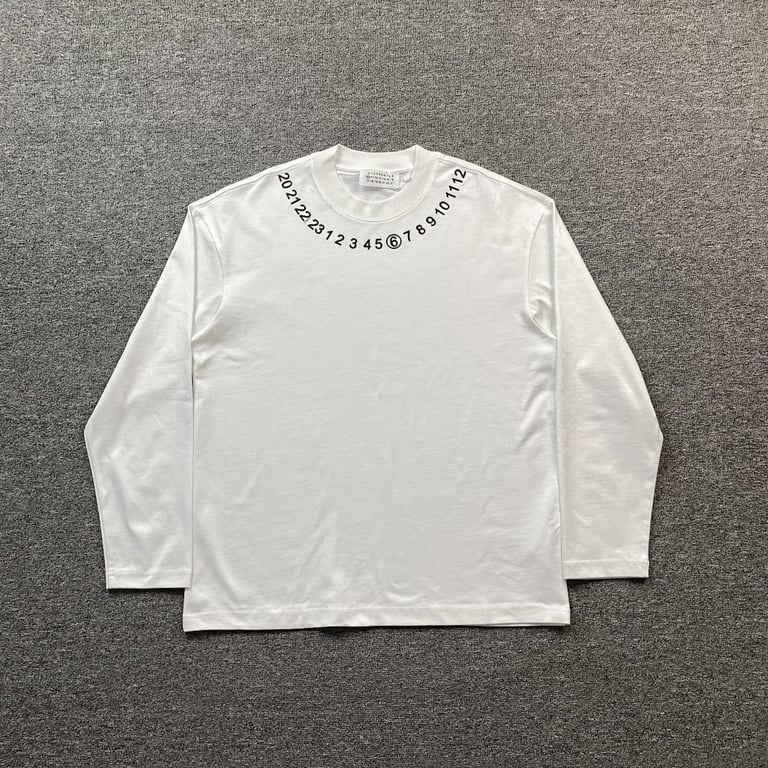 MM6 Maison Margiela Numeric Logo Long Sleeve T-shirt - 3