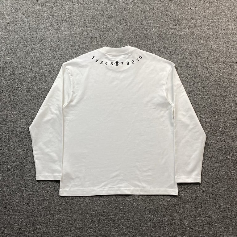 MM6 Maison Margiela Numeric Logo Long Sleeve T-shirt - 6