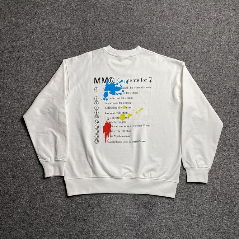 MM6 Maison Margiela Paint Splatter Crewneck - 10