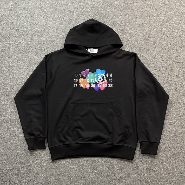 MM6 Maison Margiela Hearts Graphic Hoodie - 3