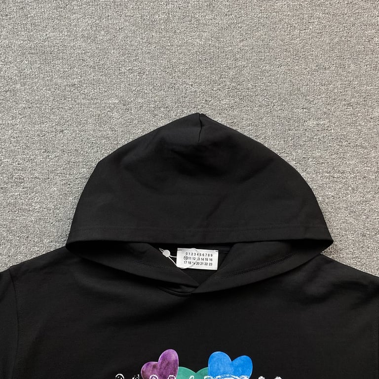 MM6 Maison Margiela Hearts Graphic Hoodie - 5