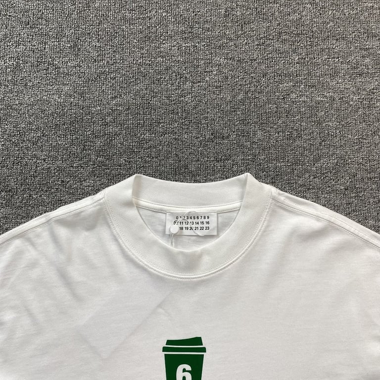 MM6 Maison Margiela Coffee Cup Long Sleeve T-shirt - 12