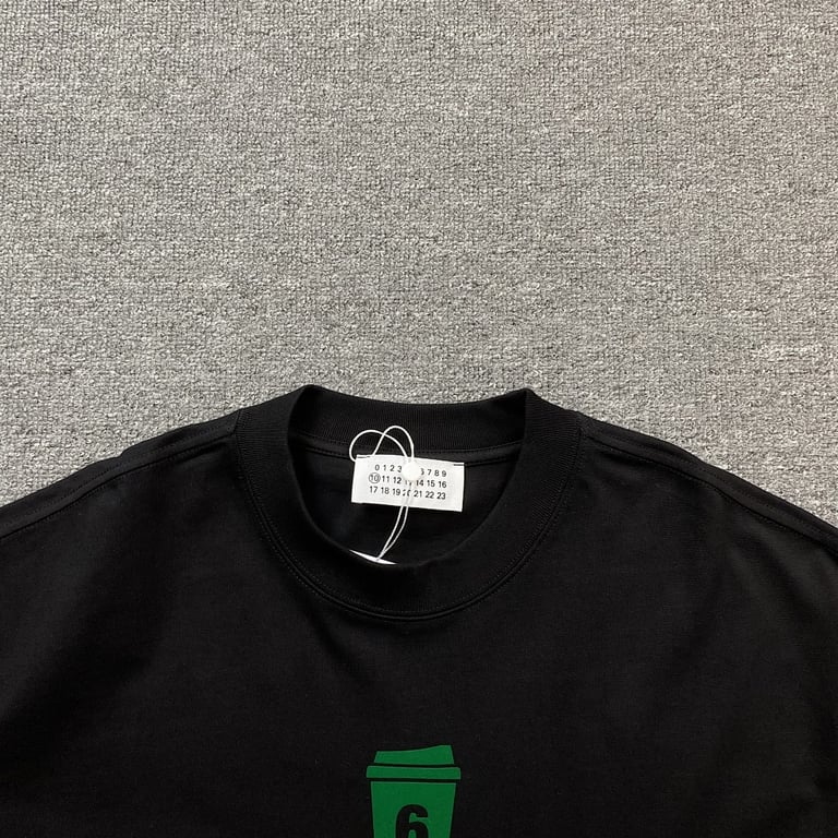 MM6 Maison Margiela Coffee Cup Long Sleeve T-shirt - 4
