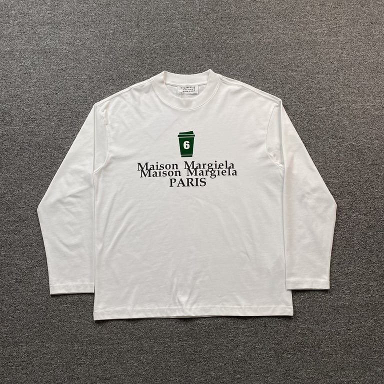 MM6 Maison Margiela Coffee Cup Long Sleeve T-shirt - 7