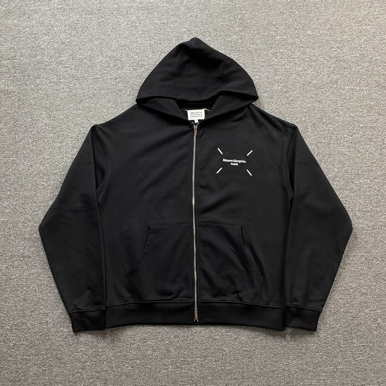 Maison Margiela Tape Logo Zip Hoodie - 3