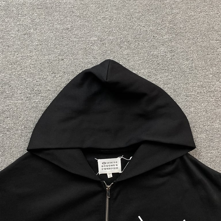 Maison Margiela Tape Logo Zip Hoodie - 5