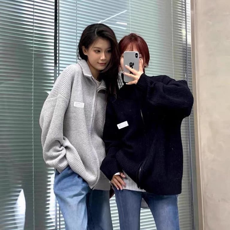 Maison Margiela Zip-Up Ribbed Sweater - 7
