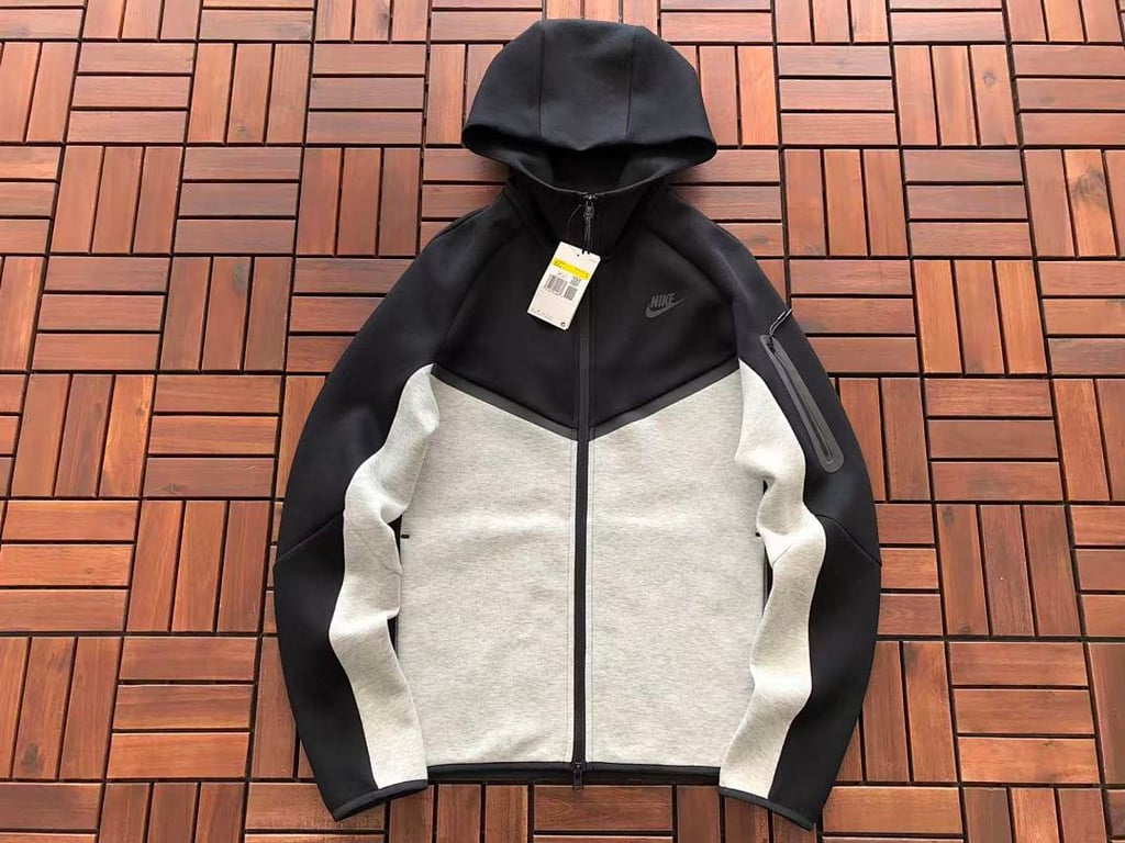 Nike Tech Fleece Tracksuit Grey Black - 7