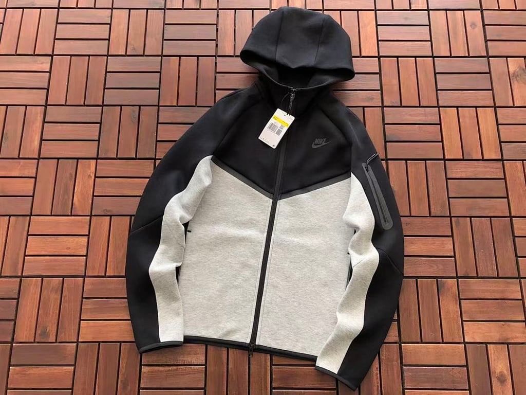 Nike Tech Fleece Tracksuit Grey Black - 8