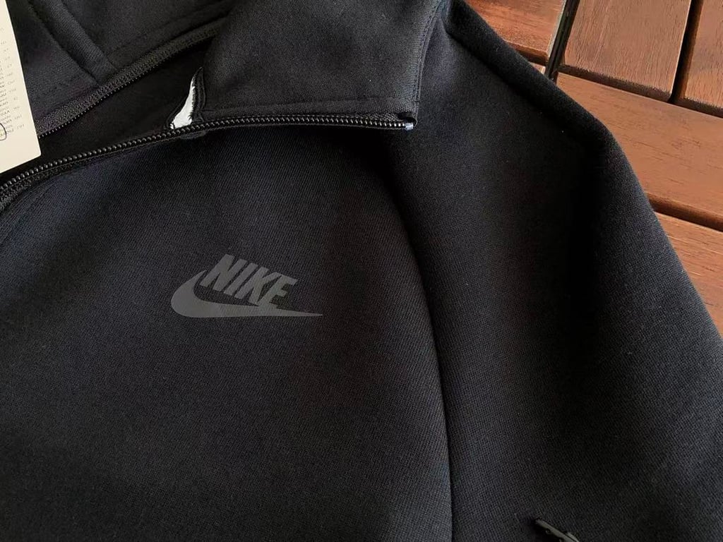 Nike Tech Fleece Tracksuit Grey Black - 11