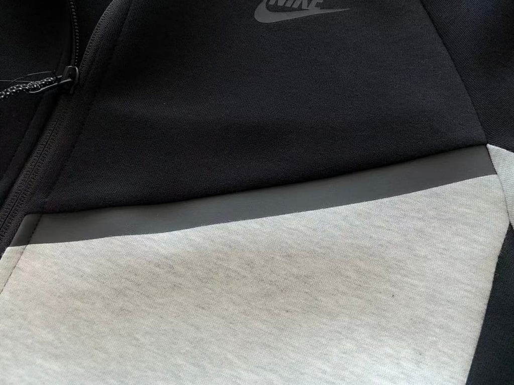 Nike Tech Fleece Tracksuit Grey Black - 14