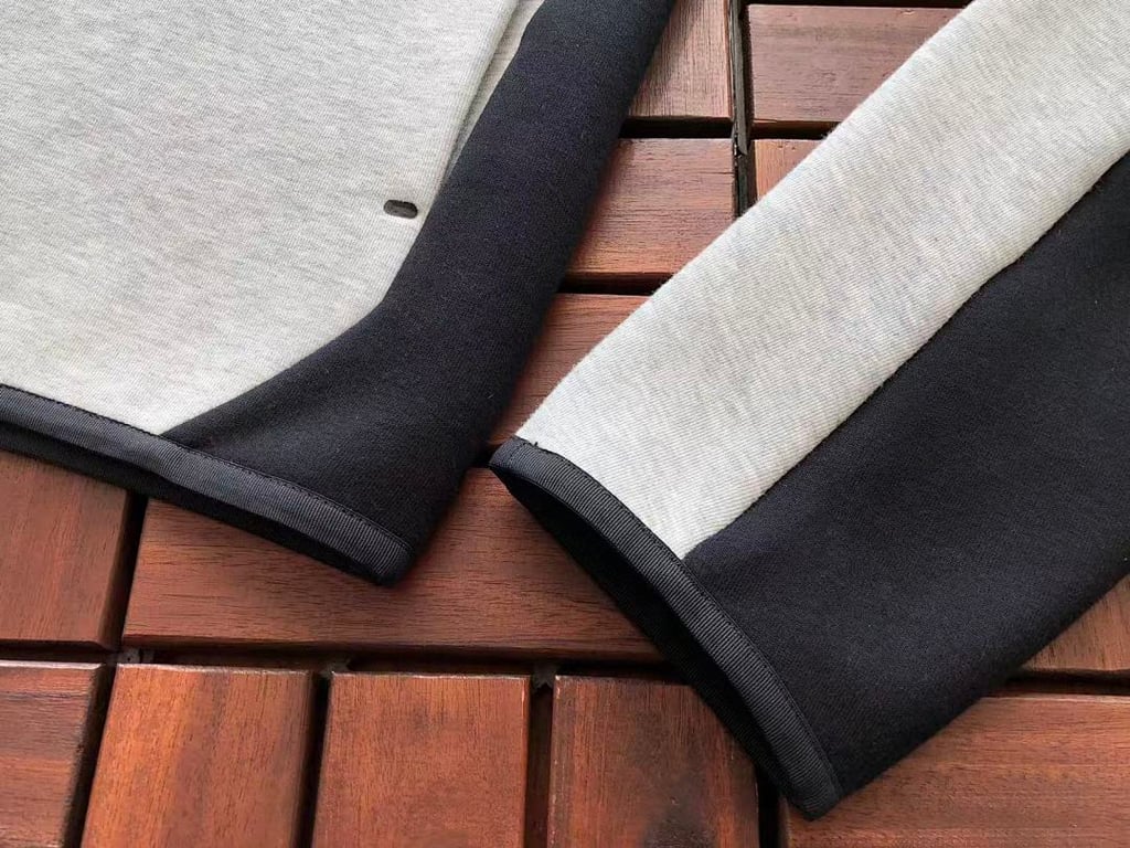Nike Tech Fleece Tracksuit Grey Black - 21