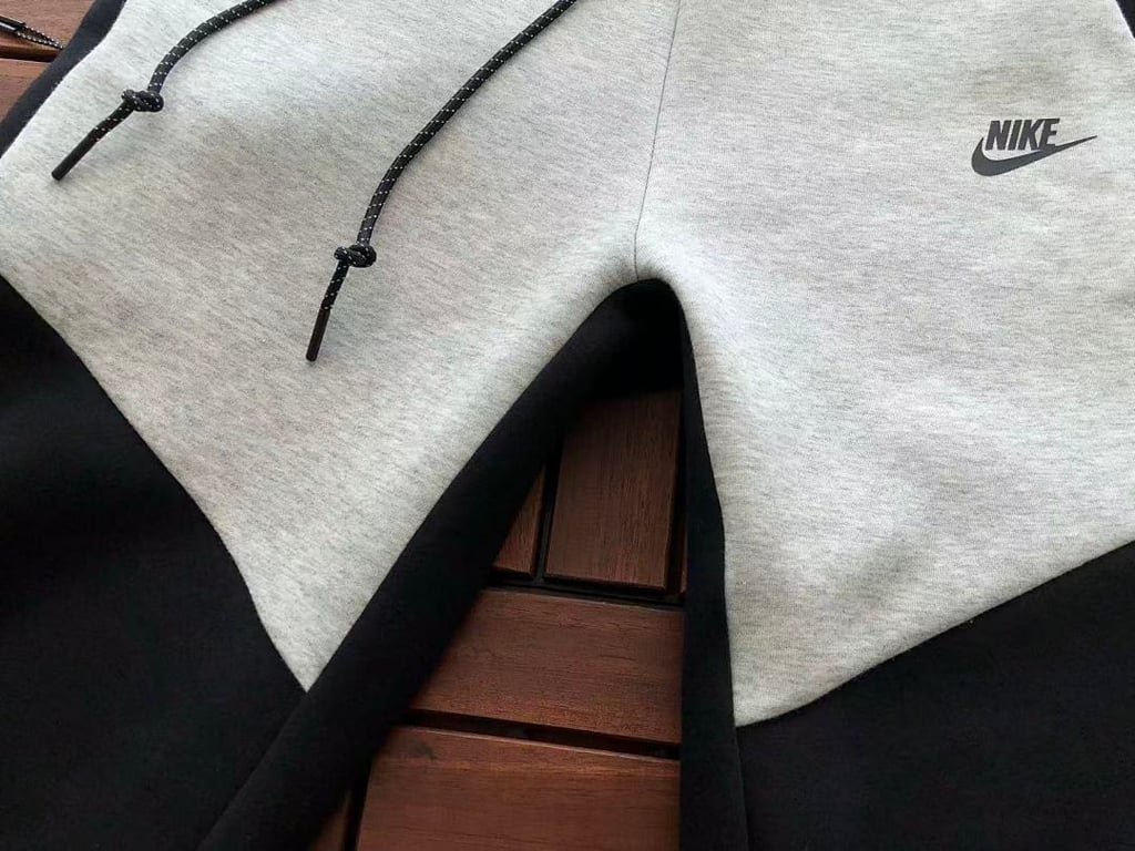 Nike Tech Fleece Tracksuit Grey Black - 46