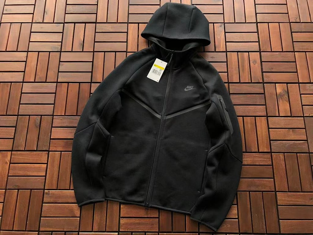 Nike Tech Fleece Full-Zip Hoodie and Pants Set Black - 7