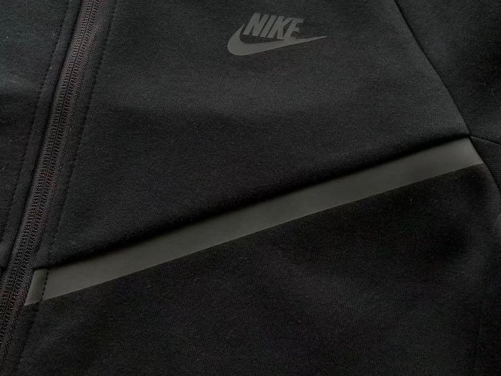 Nike Tech Fleece Full-Zip Hoodie and Pants Set Black - 13