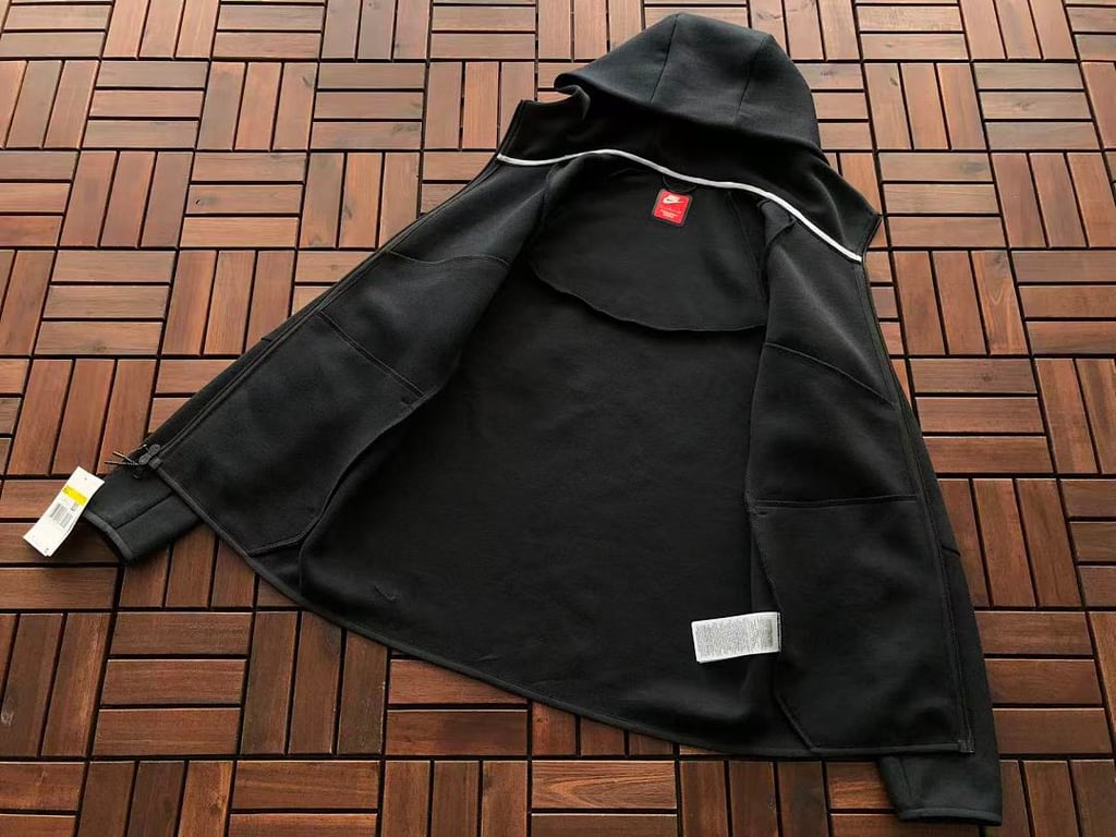 Nike Tech Fleece Full-Zip Hoodie and Pants Set Black - 40