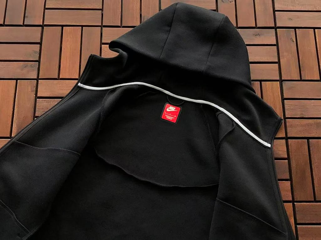 Nike Tech Fleece Full-Zip Hoodie and Pants Set Black - 41