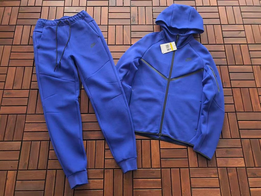 Nike Tech Fleece Tracksuit Blue HV0949-539 - 4