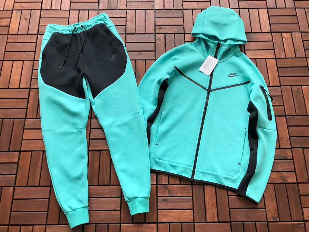 Nike Tech Fleece 2020 Tracksuit Turquoise Black - 4