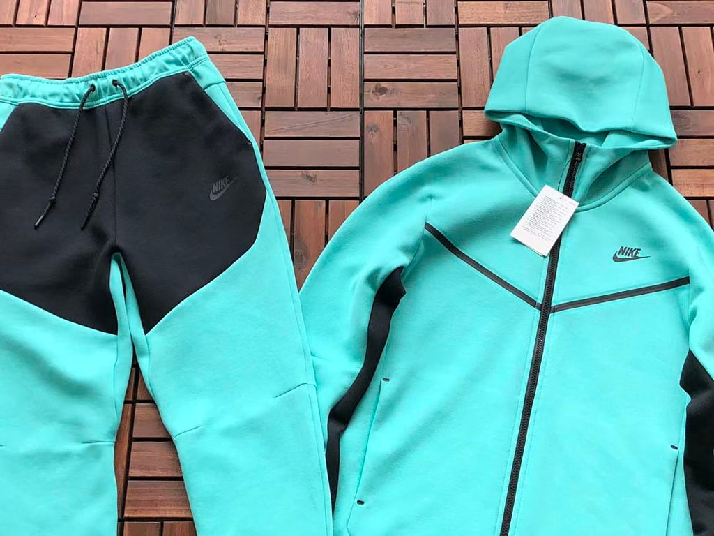 Nike Tech Fleece 2020 Tracksuit Turquoise Black - 5