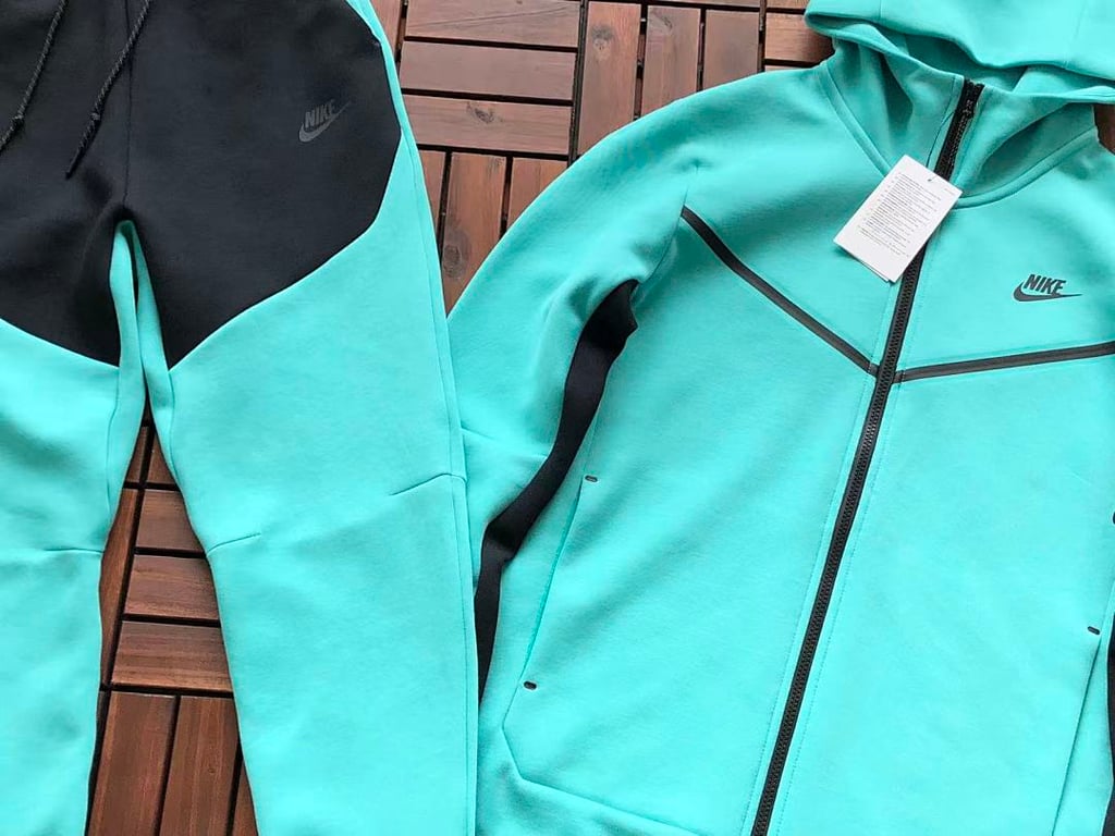 Nike Tech Fleece 2020 Tracksuit Turquoise Black - 7