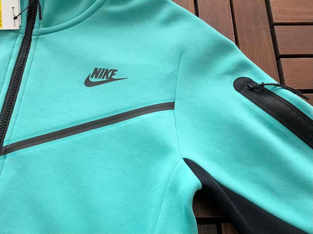 Nike Tech Fleece 2020 Tracksuit Turquoise Black - 12