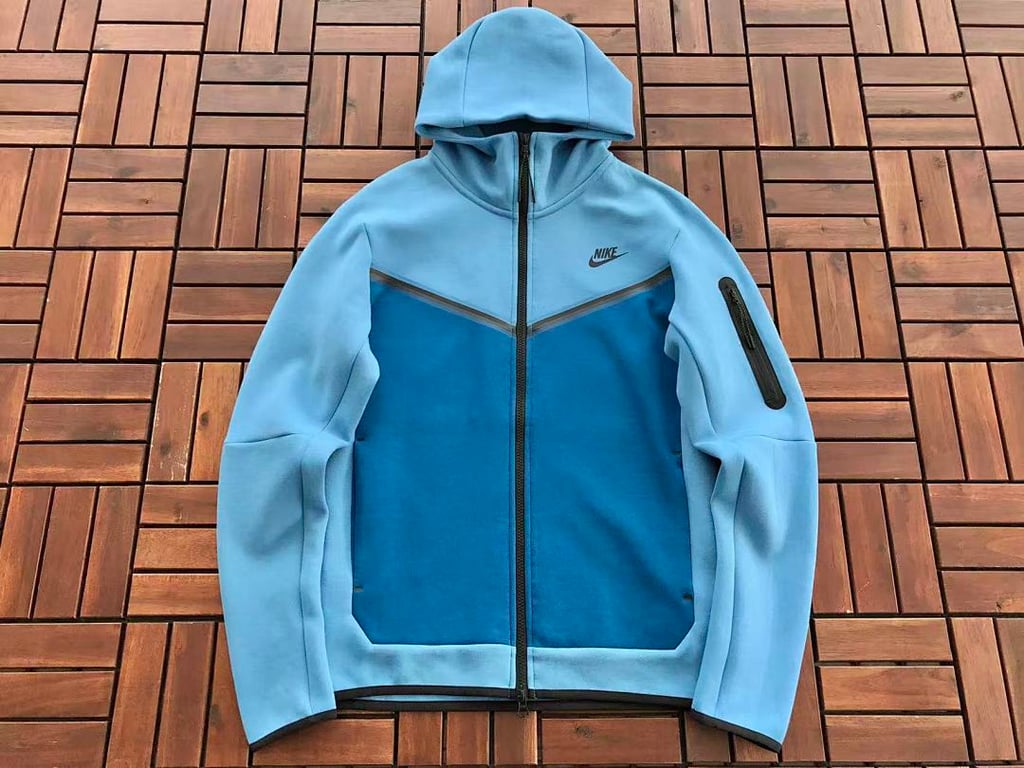 Nike Tech Fleece Tracksuit Blue - 7