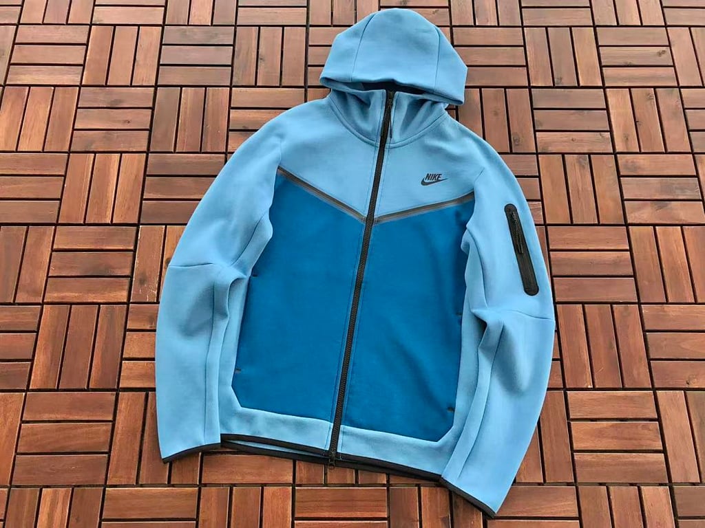 Nike Tech Fleece Tracksuit Blue - 8