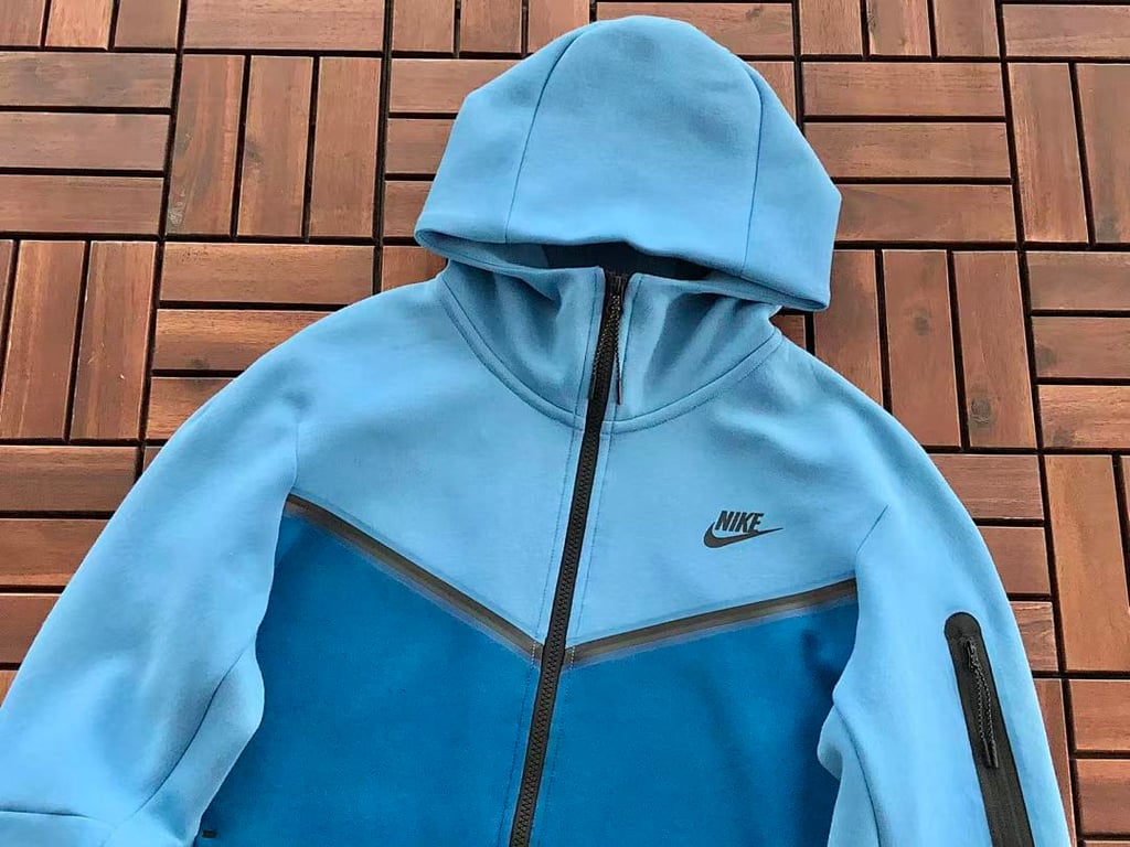 Nike Tech Fleece Tracksuit Blue - 10