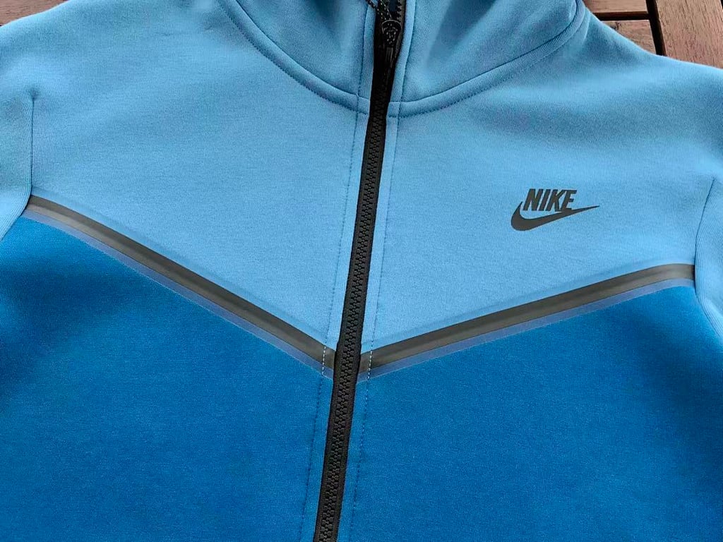 Nike Tech Fleece Tracksuit Blue - 11