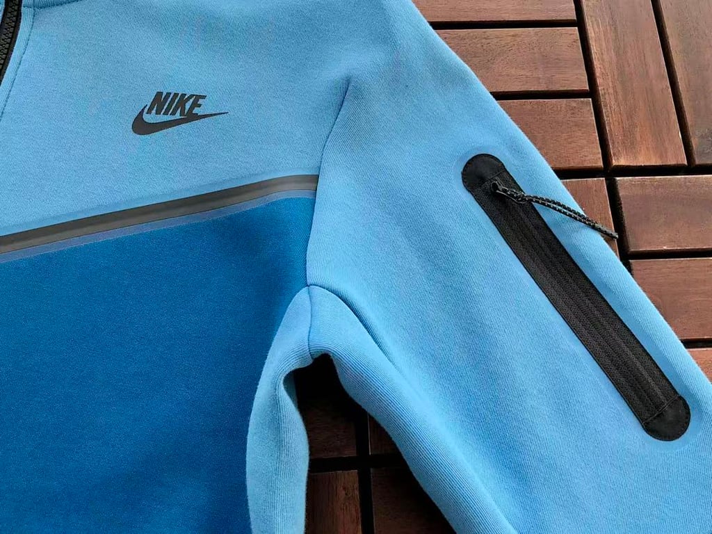 Nike Tech Fleece Tracksuit Blue - 13