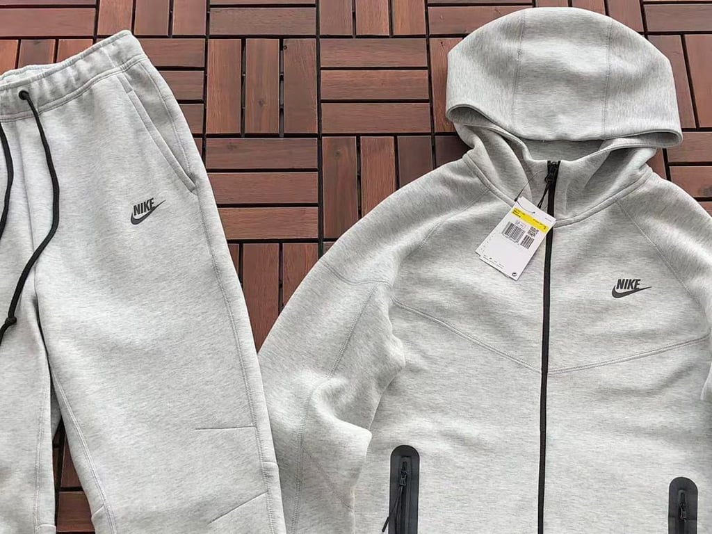 Nike Tech Fleece Tracksuit Grey - 4