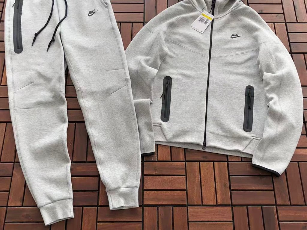 Nike Tech Fleece Tracksuit Grey - 5