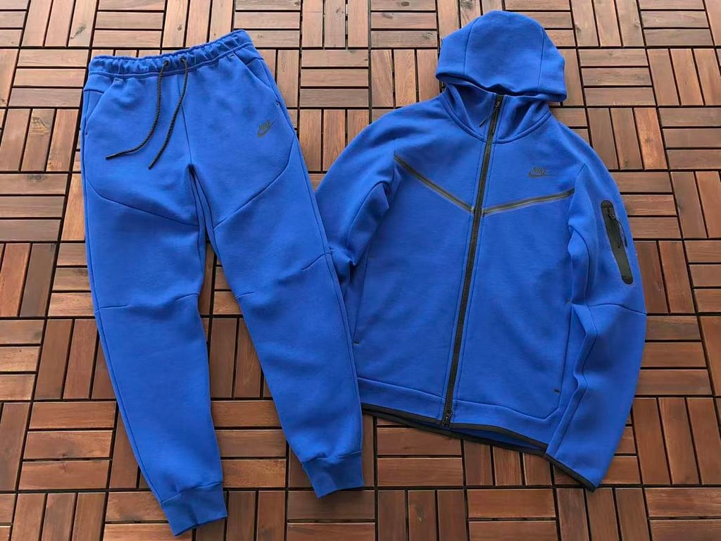 Nike Tech Fleece 2020 Tracksuit Blue - 4