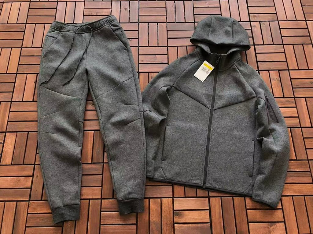 Nike Tech Fleece Tracksuit Dark Grey - 4