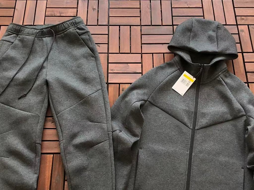 Nike Tech Fleece Tracksuit Dark Grey - 5