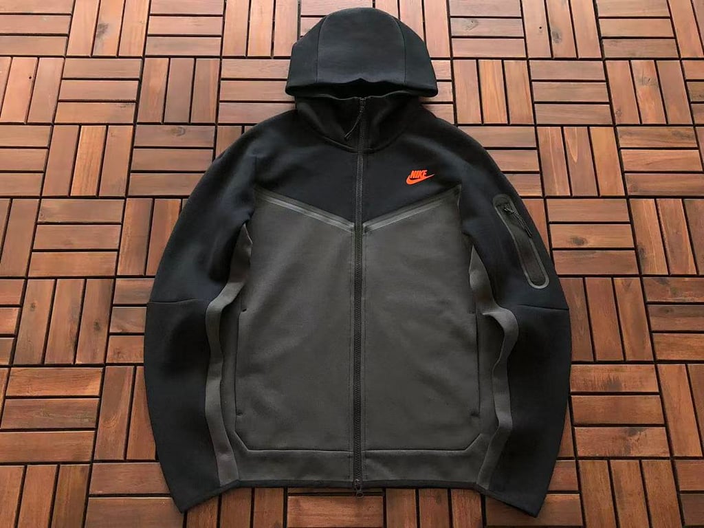 Nike Tech Fleece 2020 Tracksuit Black Orange - 7