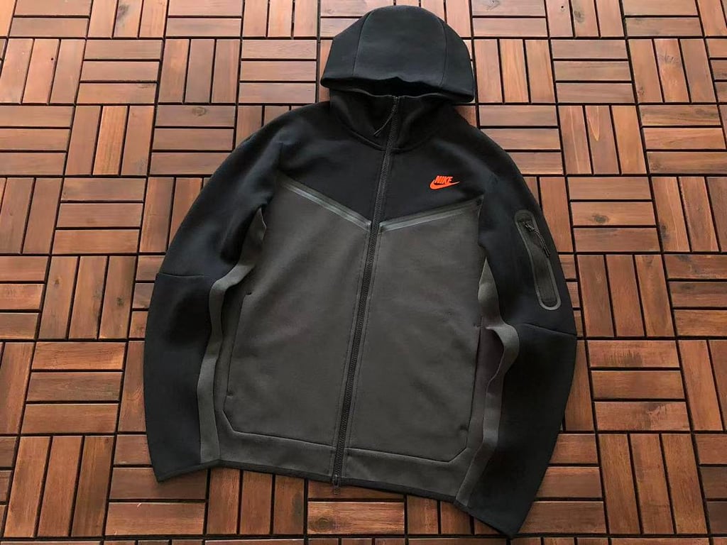 Nike Tech Fleece 2020 Tracksuit Black Orange - 8