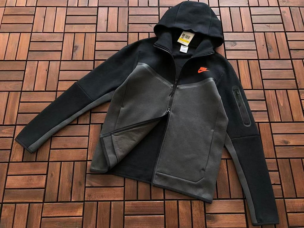 Nike Tech Fleece 2020 Tracksuit Black Orange - 12