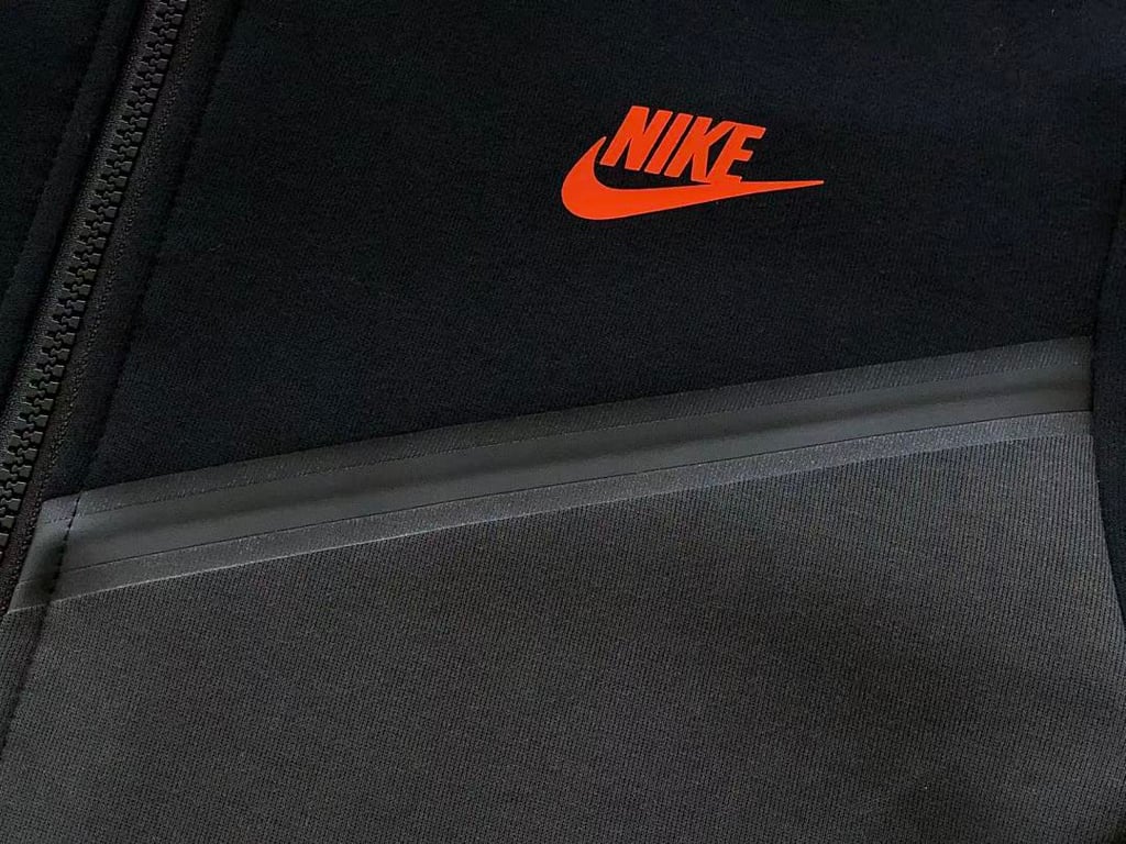Nike Tech Fleece 2020 Tracksuit Black Orange - 14