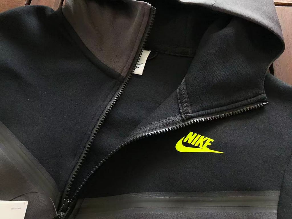Nike Tech Fleece 2020 Tracksuit Black Grey Lime - 36