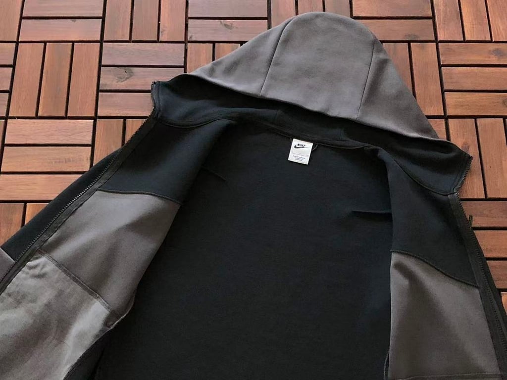 Nike Tech Fleece 2020 Tracksuit Black Grey Lime - 42