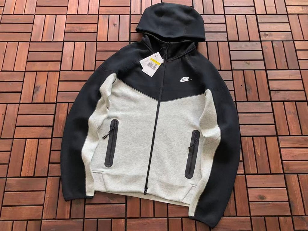 Nike Tech Fleece Tracksuit Grey Black - 7