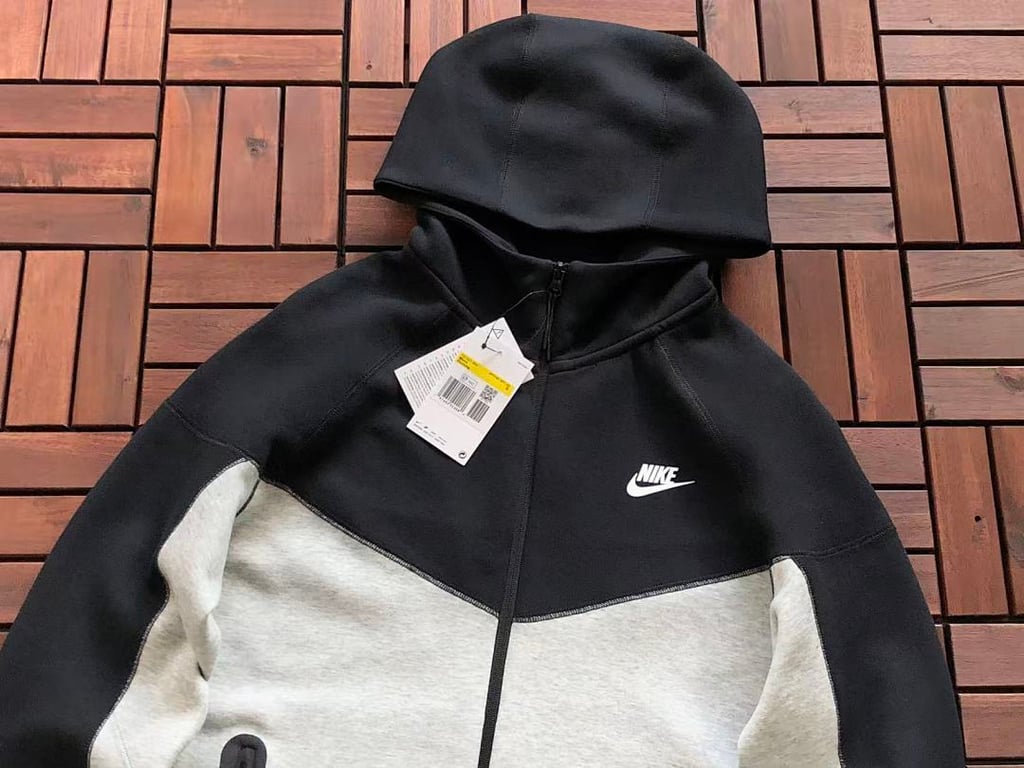 Nike Tech Fleece Tracksuit Grey Black - 8