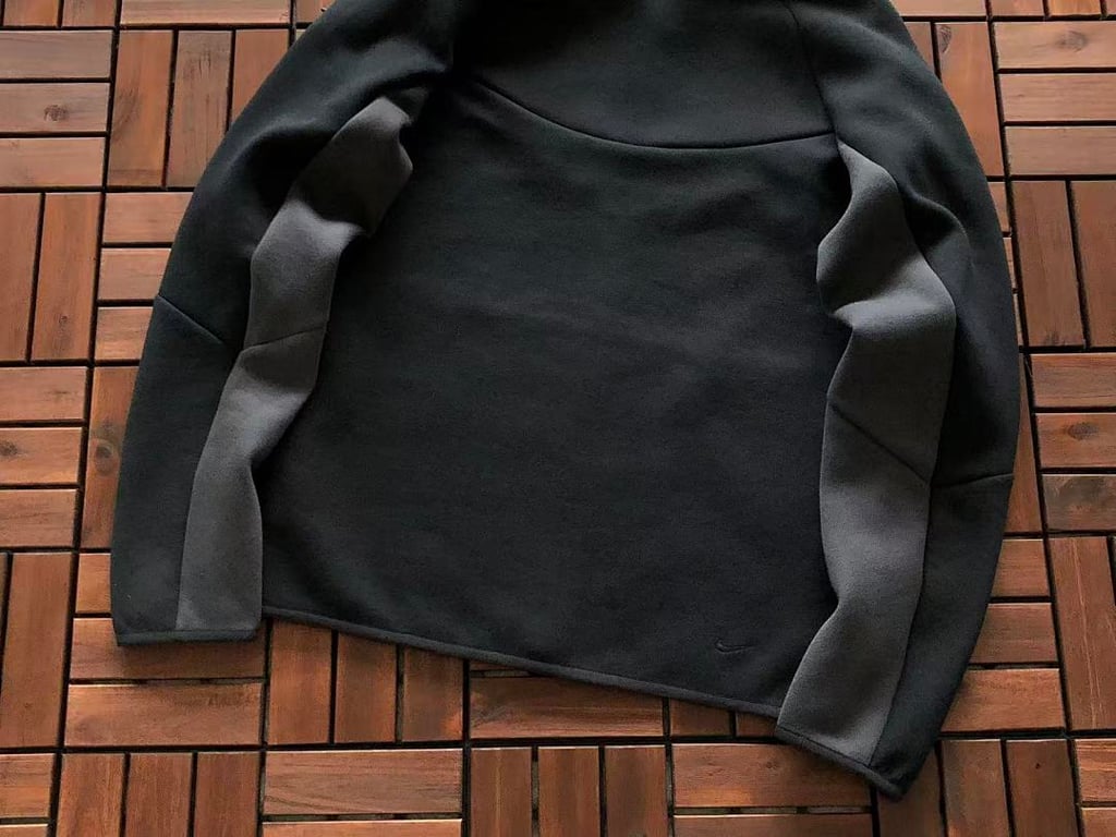 Nike Tech Fleece Tracksuit Black Grey Neon Green - 29